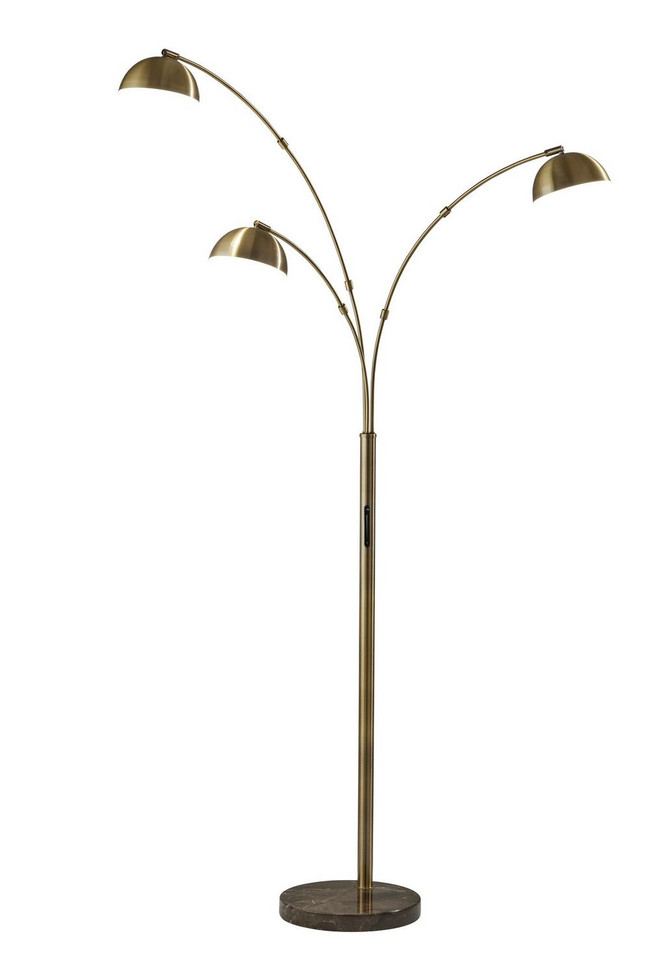 Adesso Home - 4309-21 - LED Floor Lamp - Bolton - Antique Brass