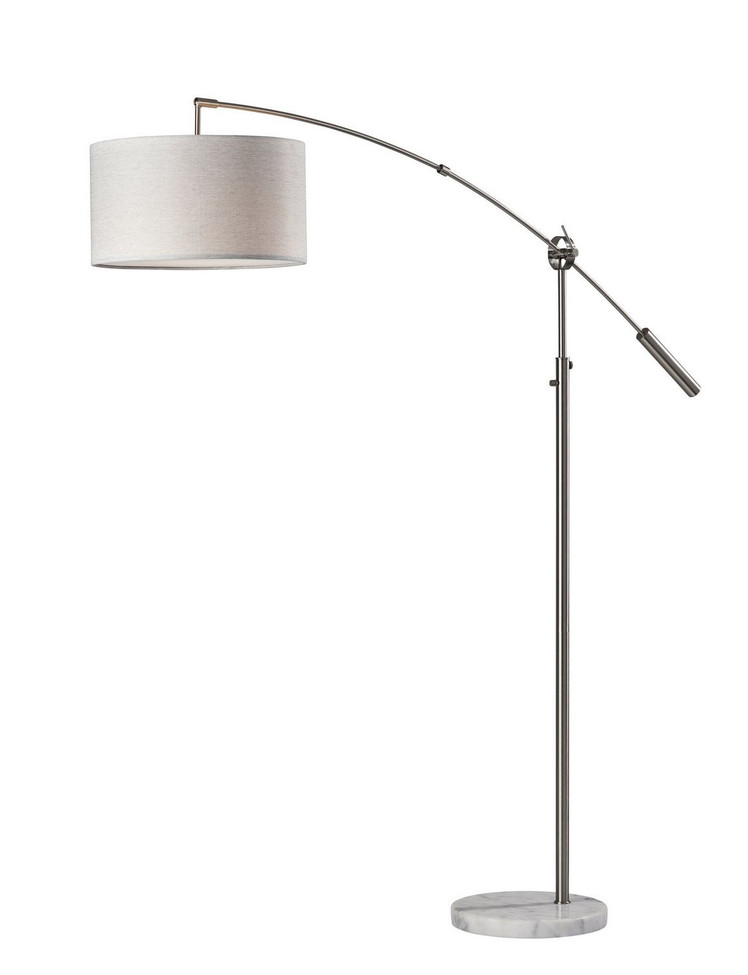 Adesso Home - 5186-22 - Floor Lamp - Adler - Brushed Steel