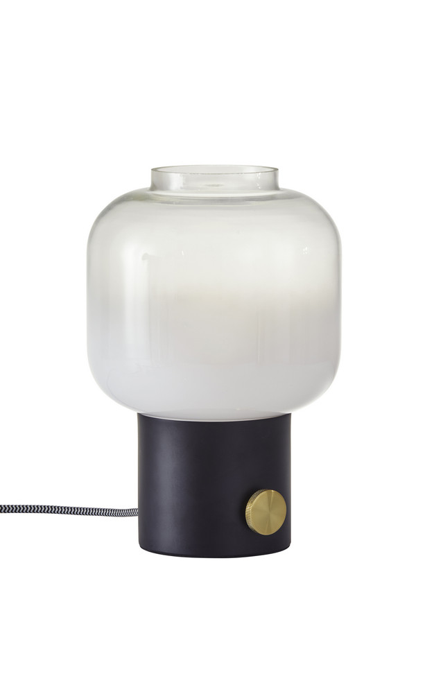 Adesso Home - 6027-01 - Table Lamp - Lewis - Matte Black W. Antique Brass