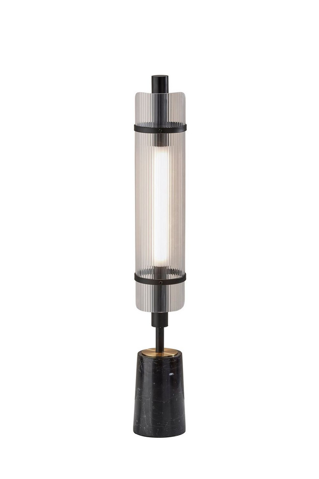 Adesso Home - AD9210-01 - LED Table Lamp - Flair - Black W. Antique Brass