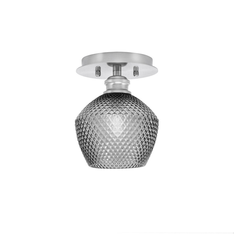 Toltec Lighting - 1160-BN-4622 - One Light Semi-Flush Mount - Edge - Brushed Nickel