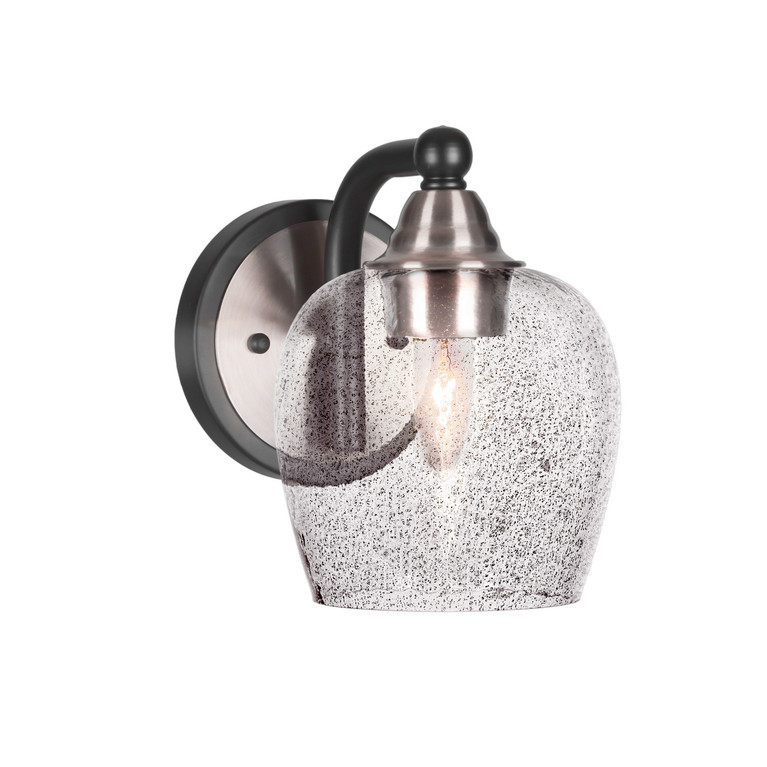 Toltec Lighting - 3421-MBBN-4812 - One Light Wall Sconce - Paramount - Matte Black & Brushed Nickel