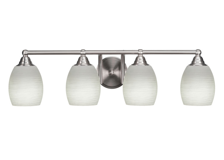 Toltec Lighting - 3424-BN-615 - Four Light Bath Bar - Paramount - Brushed Nickel