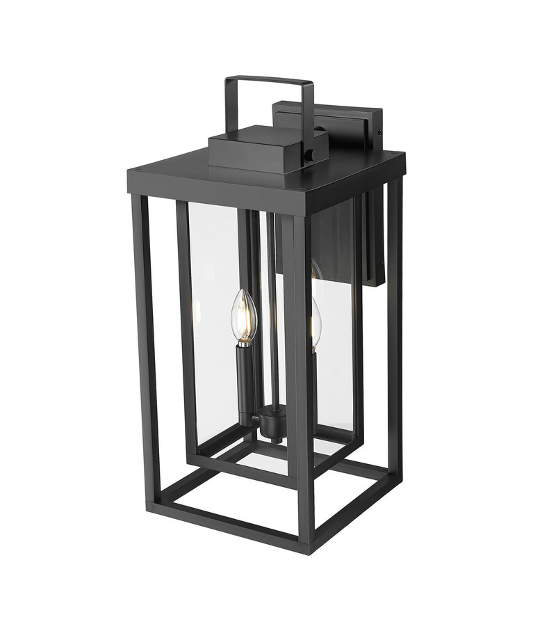 Millennium - 901002-PBK - Two Light Outdoor Wall Lantern - McDonough - Powder Coated Black