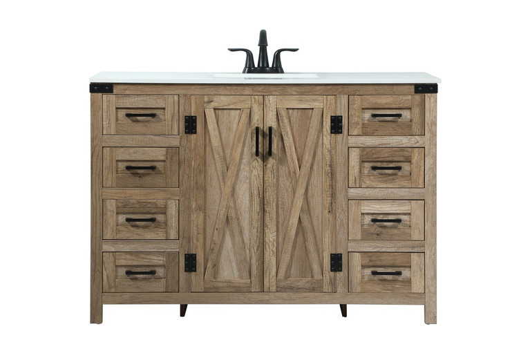 Elegant Lighting - VF90248NT - Single Bathroom Vanity - Grant - natural oak