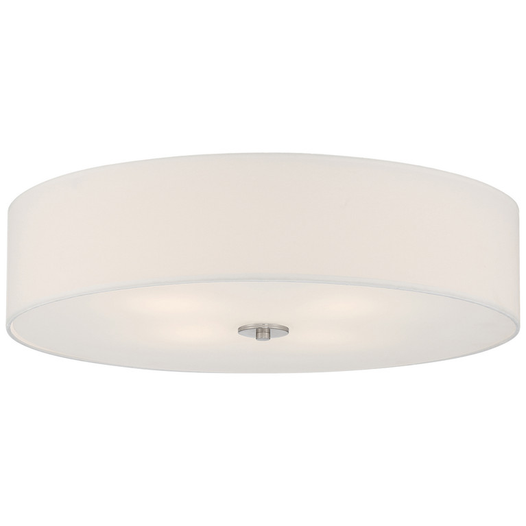 Access - 64064LEDDLP-BS/WH - LED Flush Mount - Mid Town - Brushed Steel