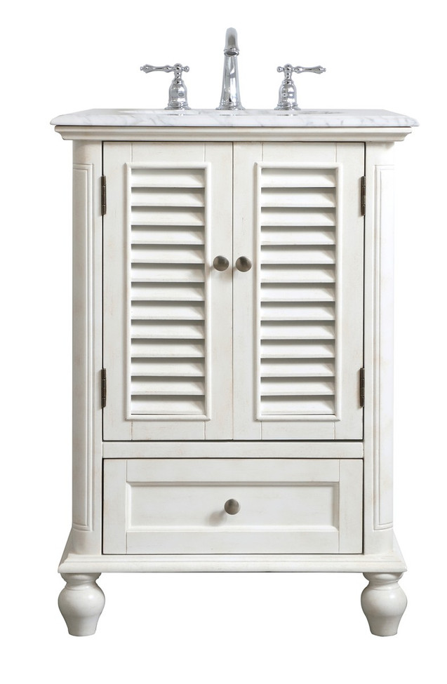 Elegant Lighting - VF30524AW - Single Bathroom Vanity - Rhodes - antique white