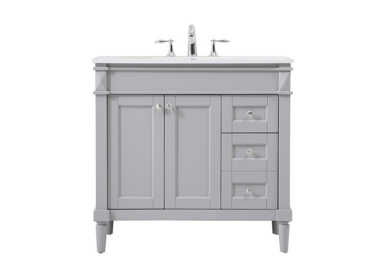 Elegant Lighting - VF31836GR - Single Bathroom Vanity - Bennett - grey