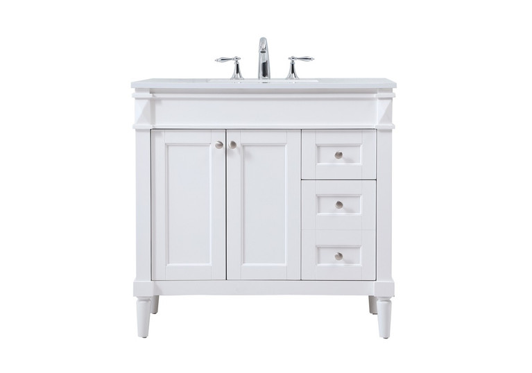 Elegant Lighting - VF31836WH - Single Bathroom Vanity - Bennett - white