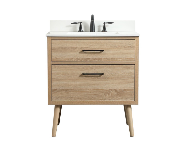 Elegant Lighting - VF41030MW-BS - Single Bathroom Vanity - Boise - mango wood