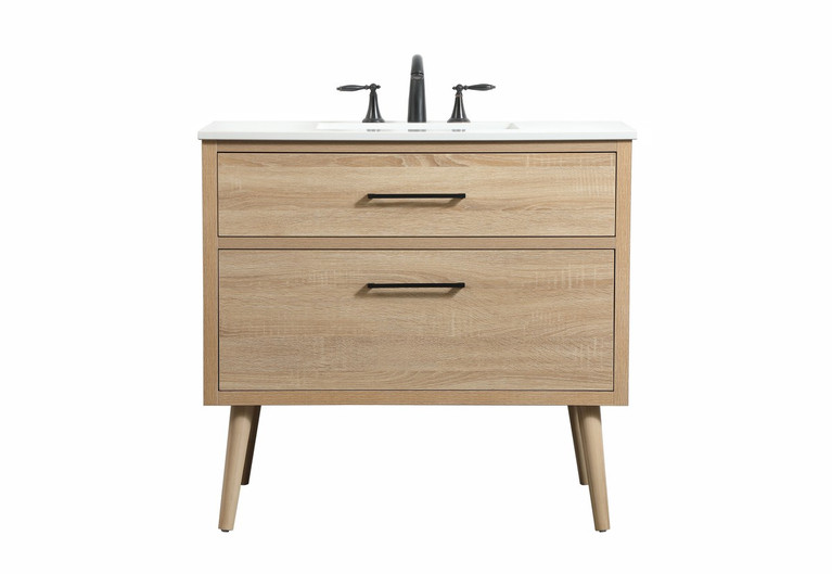Elegant Lighting - VF41036MW - Single Bathroom Vanity - Boise - mango wood