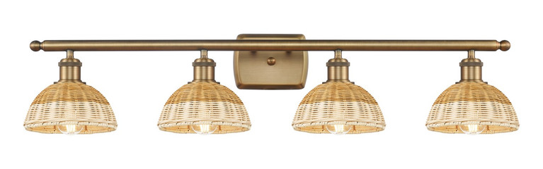 Innovations - 516-4W-BB-NBD2-75-NAT - Four Light Bath Vanity - Ballston - Brushed Brass