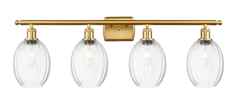 Innovations - 516-4W-SG-G459-6CL - Four Light Bath Vanity - Ballston - Satin Gold
