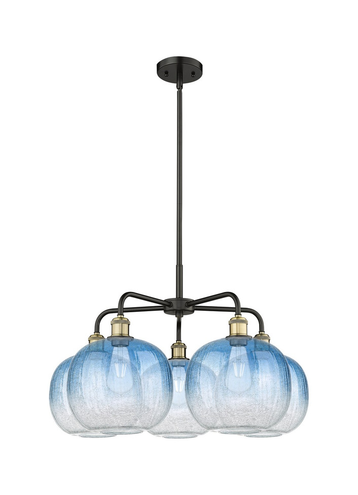 Innovations - 516-5CR-BAB-G481-10SB - Five Light Chandelier - Ballston - Black Antique Brass