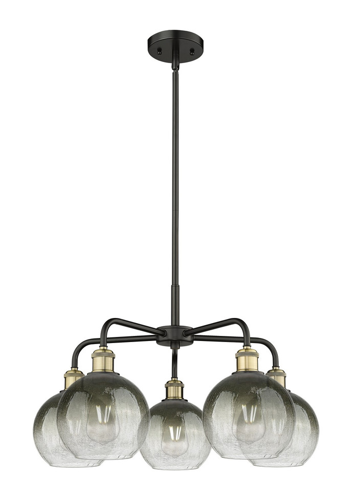 Innovations - 516-5CR-BAB-G483-8SL - Five Light Chandelier - Ballston - Black Antique Brass