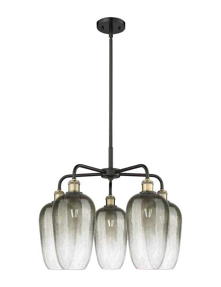 Innovations - 516-5CR-BAB-G484-7SL - Five Light Chandelier - Ballston - Black Antique Brass