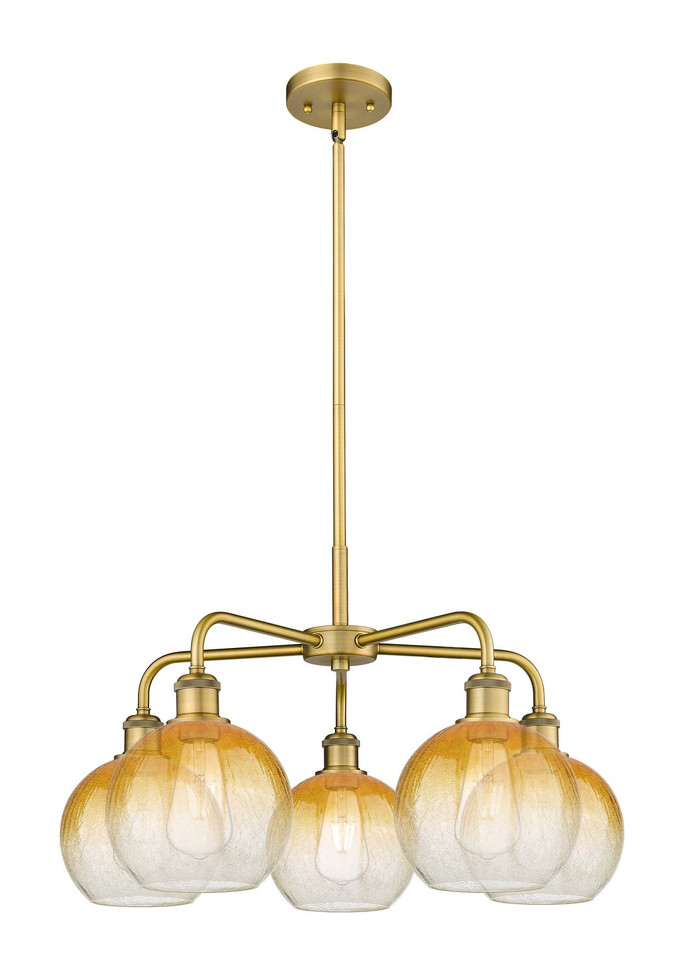 Innovations - 516-5CR-BB-G483-8AM - Five Light Chandelier - Ballston - Brushed Brass
