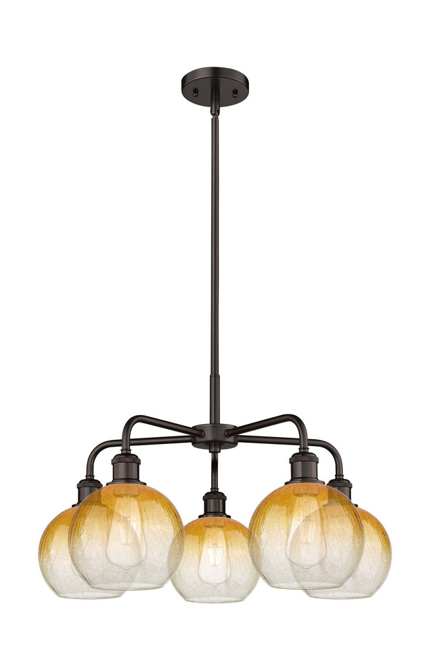 Innovations - 516-5CR-OB-G483-8AM - Five Light Chandelier - Ballston - Oil Rubbed Bronze