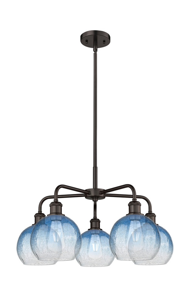 Innovations - 516-5CR-OB-G483-8SB - Five Light Chandelier - Ballston - Oil Rubbed Bronze