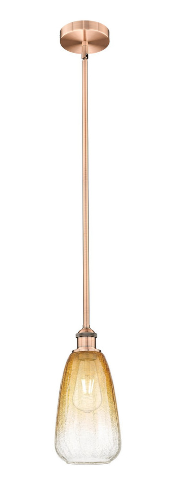 Innovations - 616-1S-AC-G480-6AM - One Light Mini Pendant - Edison - Antique Copper