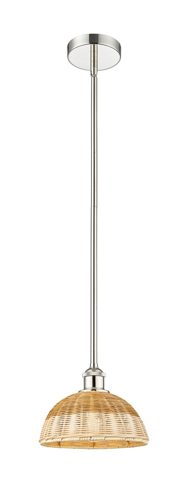 Innovations - 616-1S-PN-NBD2-9-NAT - One Light Mini Pendant - Edison - Polished Nickel