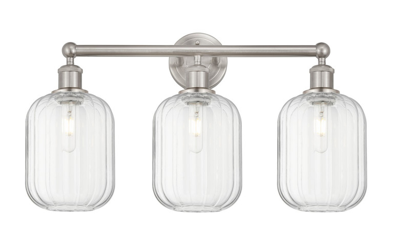 Innovations - 616-3W-SN-G460-7CL - Three Light Bath Vanity - Edison - Brushed Satin Nickel