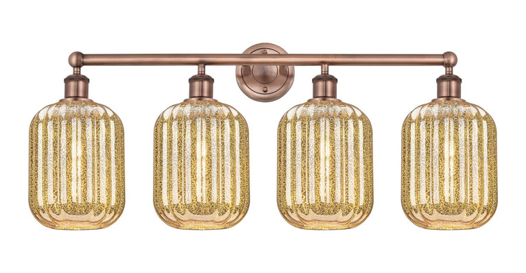 Innovations - 616-4W-AC-G460-7ME - Four Light Bath Vanity - Edison - Antique Copper
