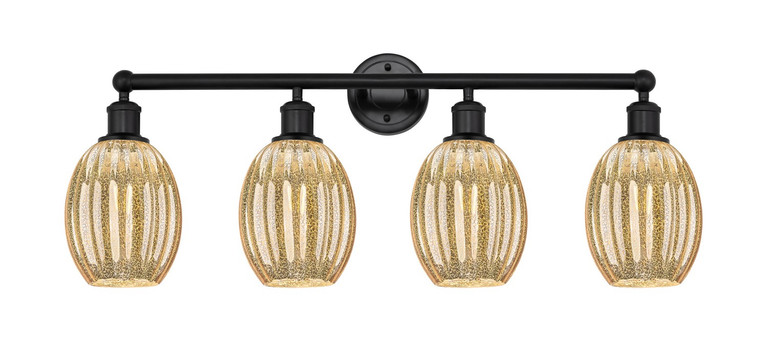 Innovations - 616-4W-BK-G459-6ME - Four Light Bath Vanity - Edison - Matte Black