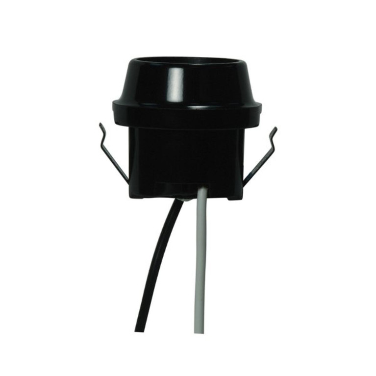 Satco - 80-1766 - Snap-In Double With Flange Rim - Black