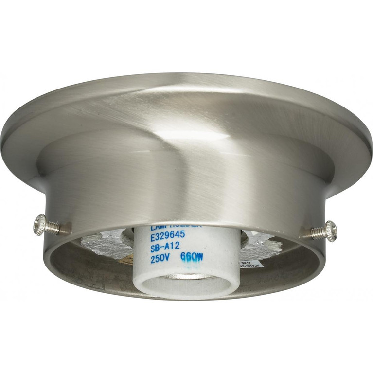 Satco - 90-1435 - Wired Holder - Brushed Nickel