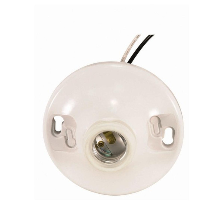 Satco - 90-1502 - Phenolic Ceiling Receptacle - White