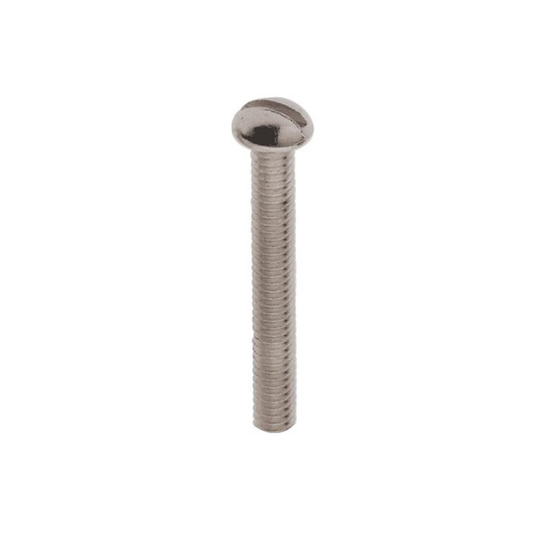 Satco - 90-1773 - Round Head Slotted Machine Screw - Zinc Plated
