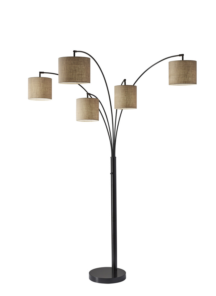 Adesso Home - 4239-26 - Five Light Floor Lamp - Trinity - Antique Bronze