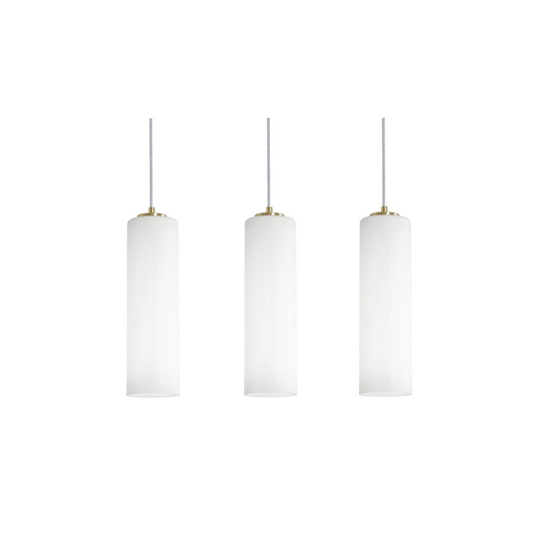 AFX Lighting - LEOP0412MBLBLNR3 - Three Light Linear Pendant - Leo - Light Antique Brass