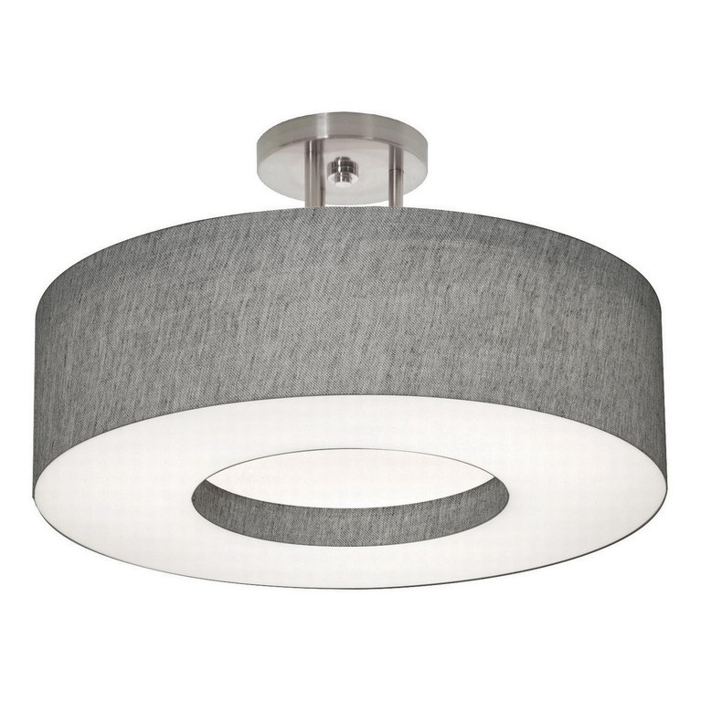 AFX Lighting - MCF1214LAJUD-GYSF - LED Semi-Flush Mount - Montclair - Satin Nickel