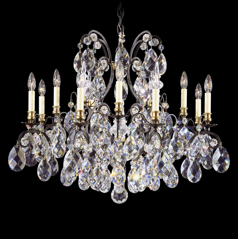 Schonbek - 3790-48R - 13 Light Chandelier - Renaissance - Antique Silver