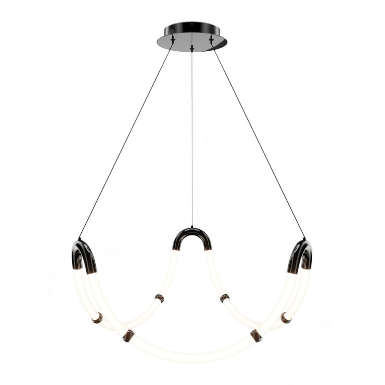 W.A.C. Lighting - PD411630-BC - LED Chandelier - Swathe - Black Chrome