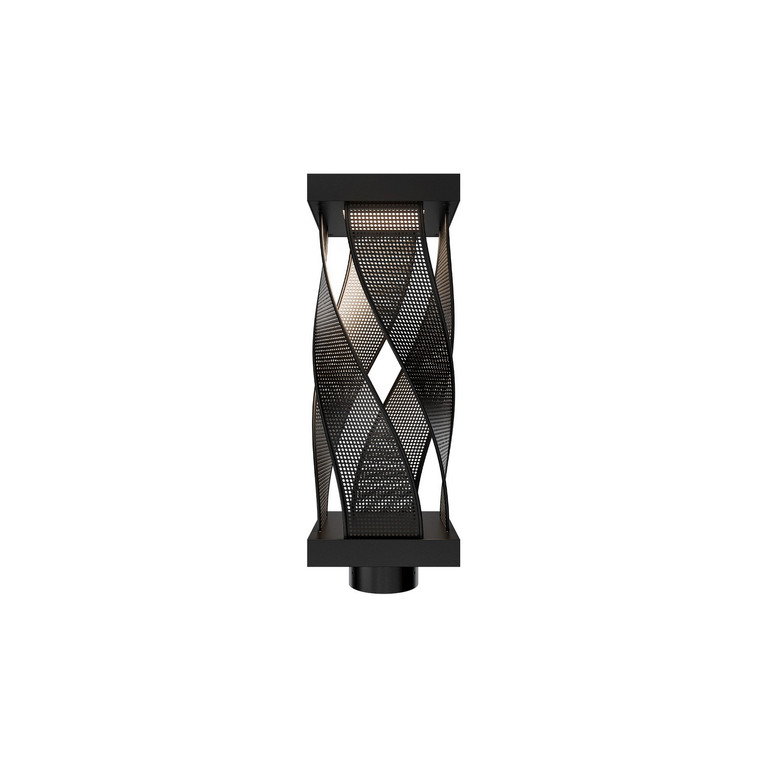 W.A.C. Lighting - PMW119618-BK - LED Outdoor Post Mount - Brocade - Black