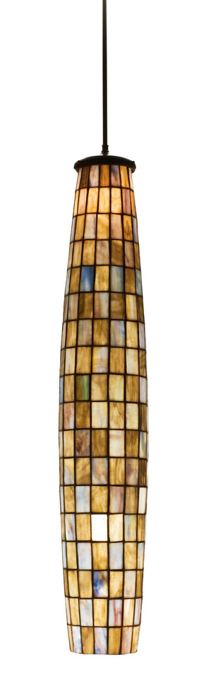 Meyda Tiffany - 26984 - One Light Pendant - Checkers - Mahogany Bronze