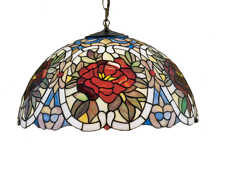 Meyda Tiffany - 27600 - Pendant - Renaissance Rose - Mahogany Bronze