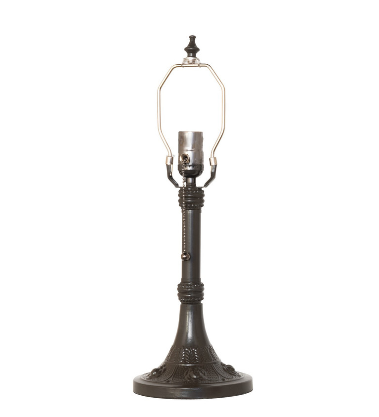 Meyda Tiffany - 282076 - One Light Table Base - Jeweled Rose - Timeless Bronze