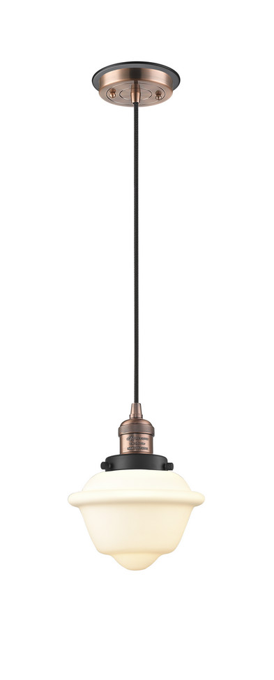Innovations - 201CBP-ACBK-G531 - One Light Mini Pendant - Franklin Restoration - Antique Copper