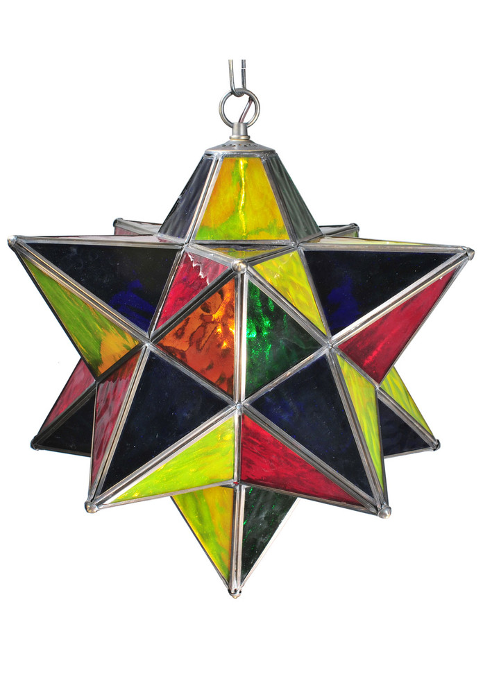 Meyda Tiffany - 30059 - One Light Pendant - Moravian Star - Multi