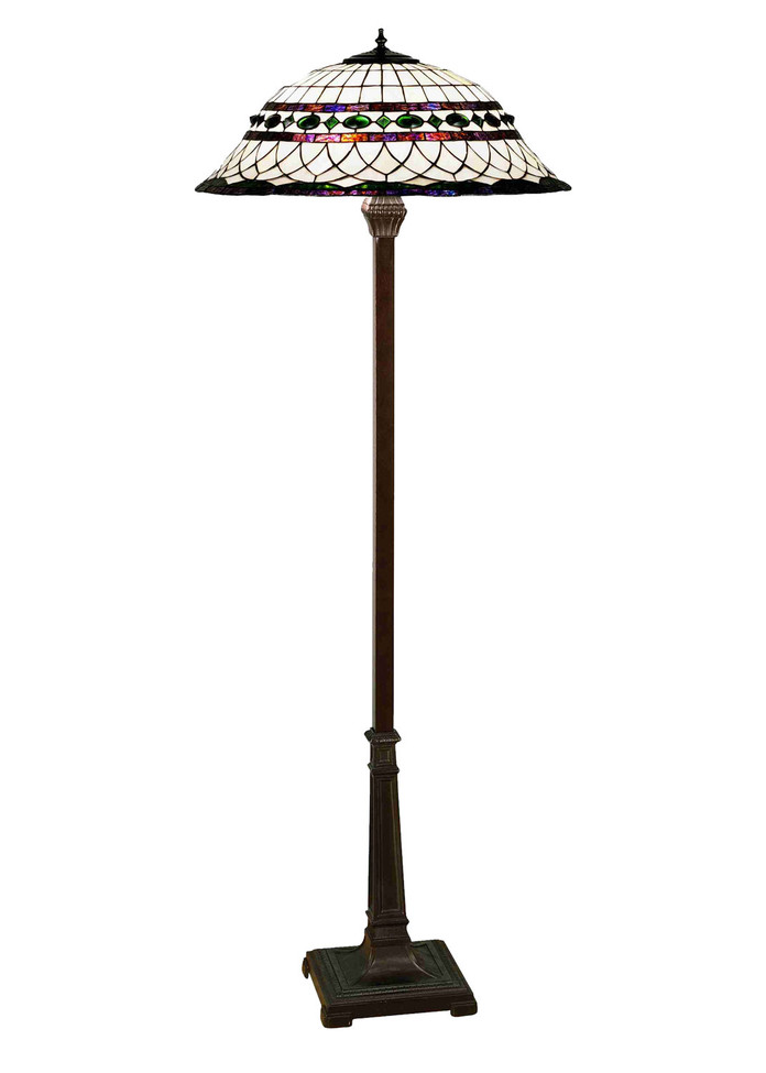 Meyda Tiffany - 30369 - Two Light Floor Lamp - Tiffany Roman - Mahogany Bronze