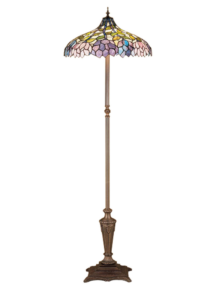 Meyda Tiffany - 30451 - Floor Lamp - Wisteria - Mahogany Bronze