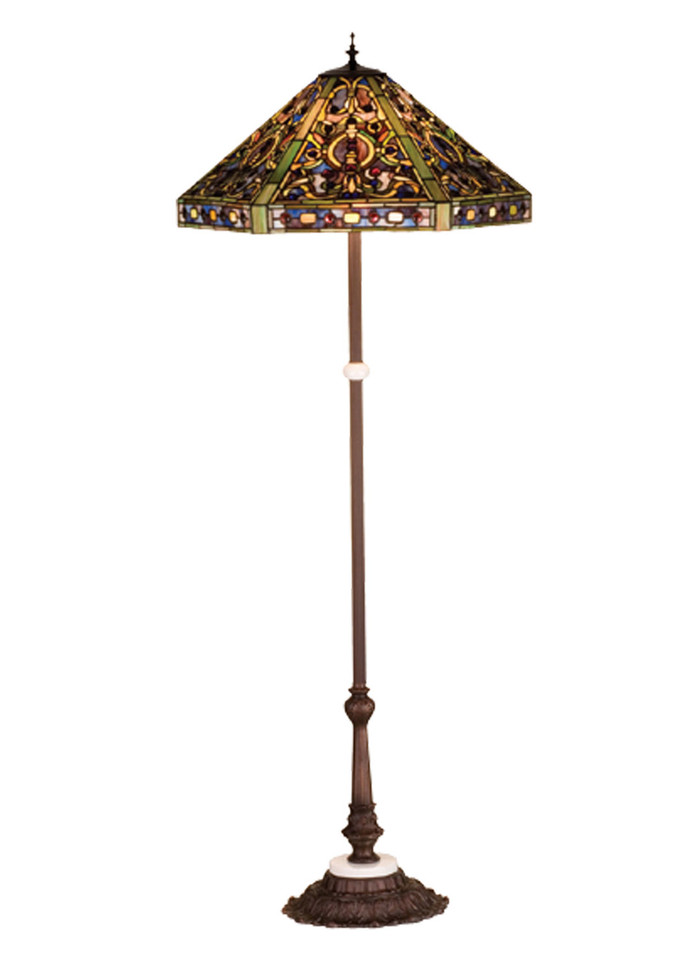 Meyda Tiffany - 31116 - Floor Lamp - Tiffany Elizabethan - Mahogany Bronze
