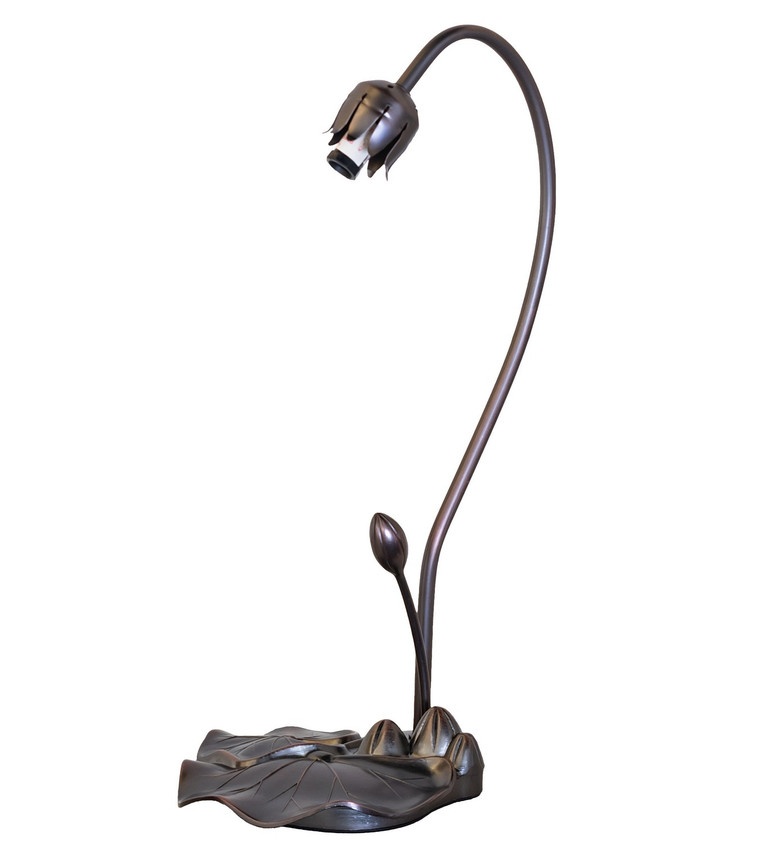 Meyda Tiffany - 37832 - One Light Table Base - Lily - Mahogany Bronze