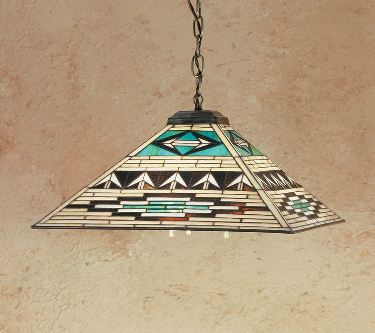 Meyda Tiffany - 47597 - Three Light Pendant - Valencia Mission - Mahogany Bronze