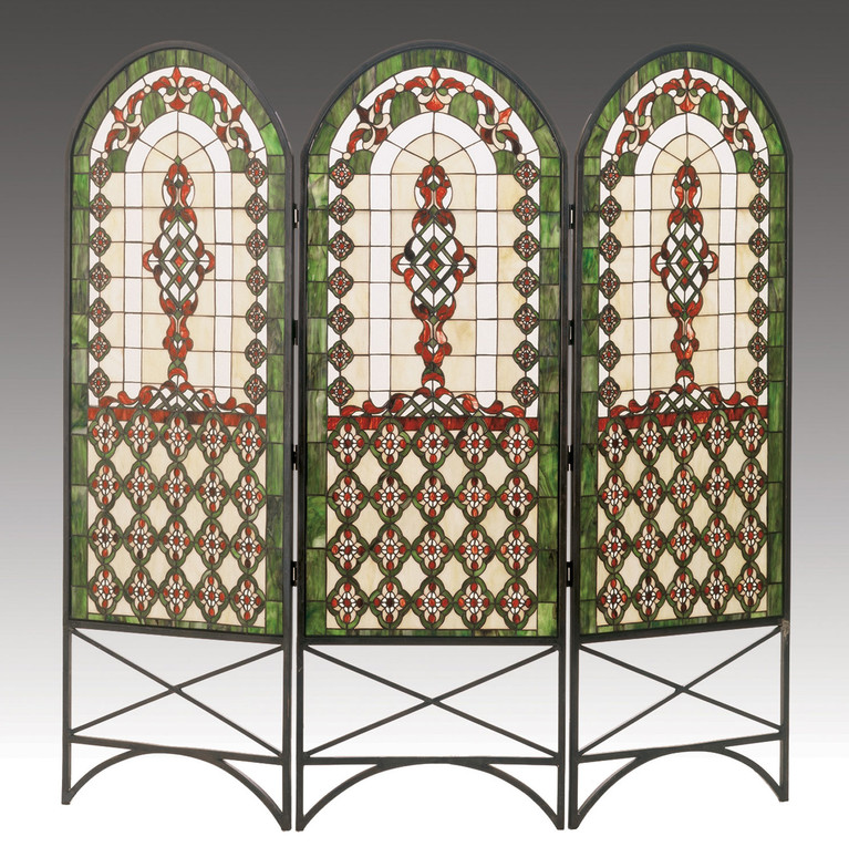 Meyda Tiffany - 48809 - Room Divider - Quatrefoil - Antique CopperVerdigris