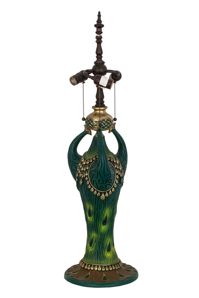 Meyda Tiffany - 49871 - Three Light Table Base Hardware - Peacock